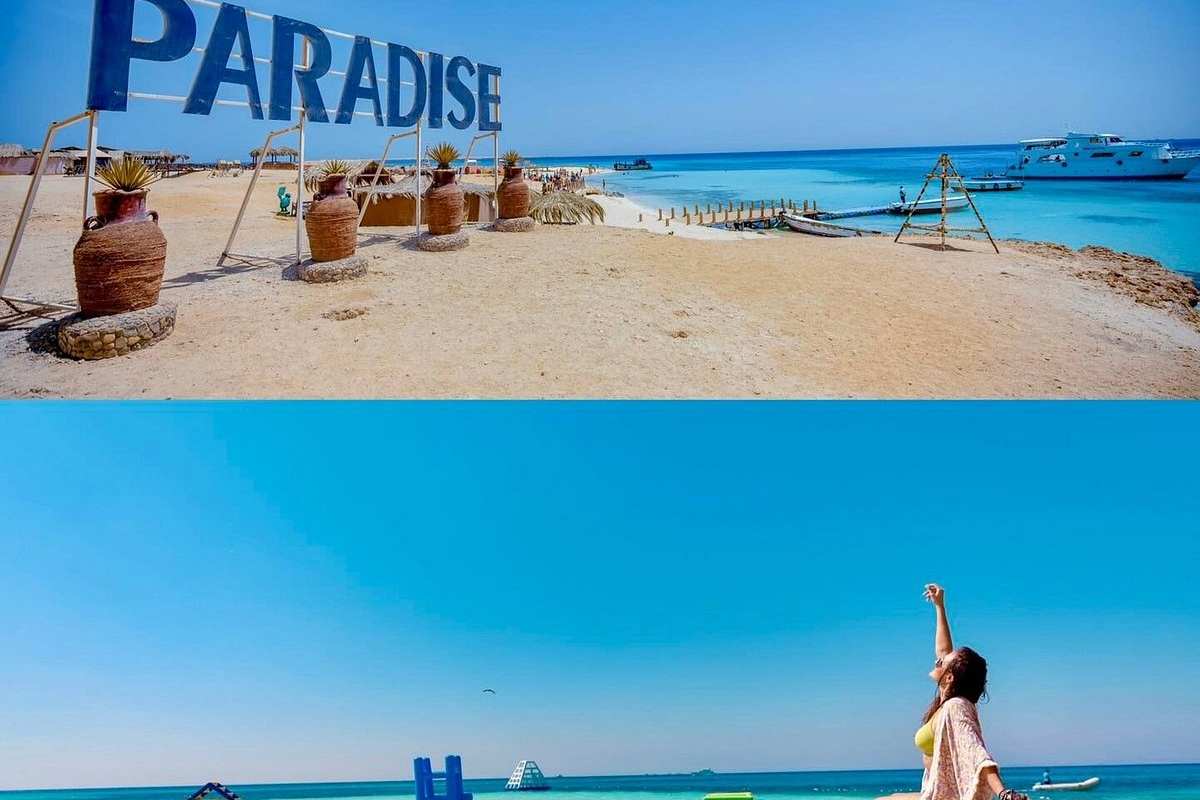 Exklusive Paradise Insel Ausflug von Sahl Hasheesh & Schnorchel Tour in kleiner Gruppe